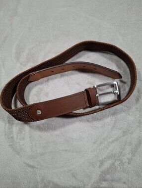 Wolf & Shepherd Leather Woven Belt L 40 - 44